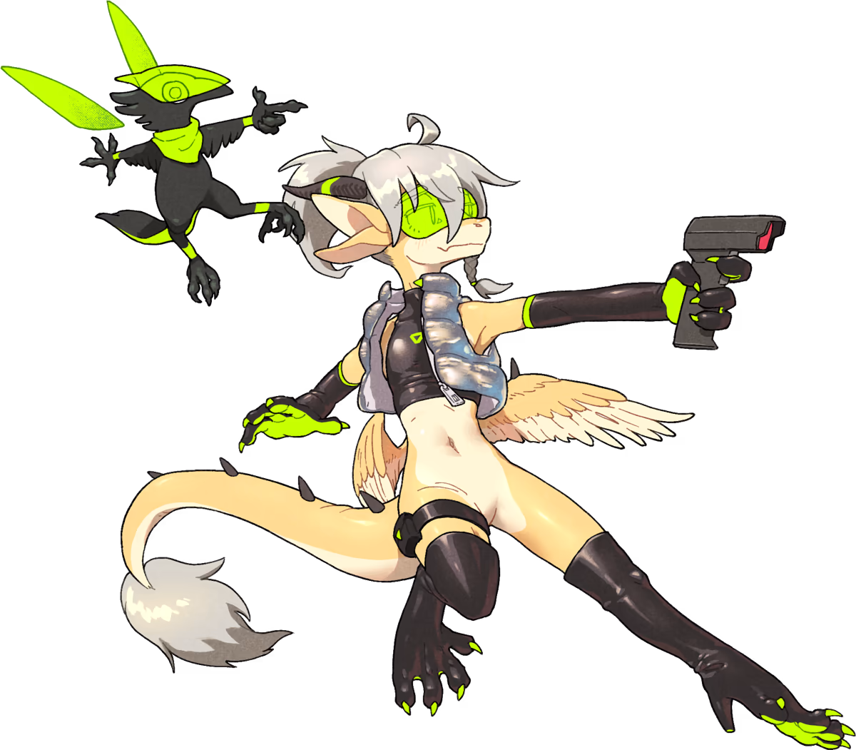 The website mascots, Bái Líng and Mò Huí